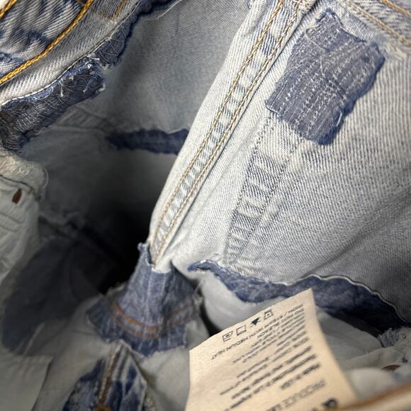 Atelier & Repairs Patchwork Denim Jeans Levi's Redone Size 29 Selvedge Hem Rare - Picture 9 of 10